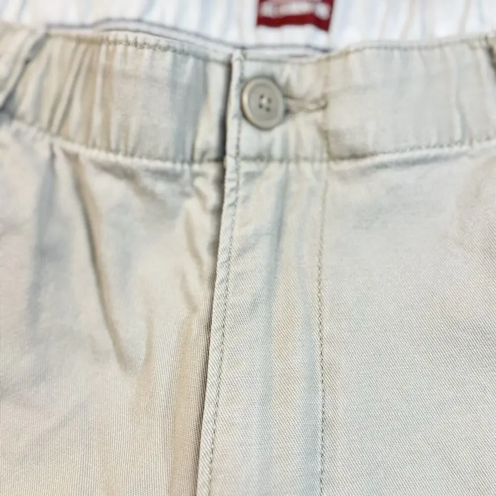 Levi's XX Chino EZ Shorts Mens Beige Stretch Elastic Waist 1558